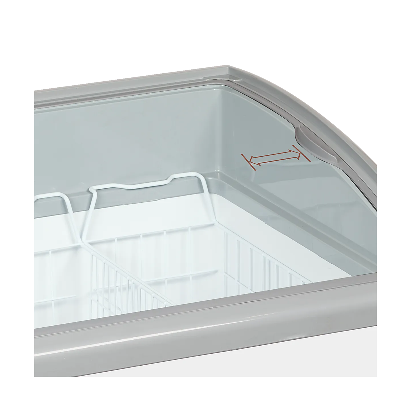Congélateur vitré de crème glacée NIC501SCEB (475 / 367) blanc 48864 TEFCOLD-mondialchr.com