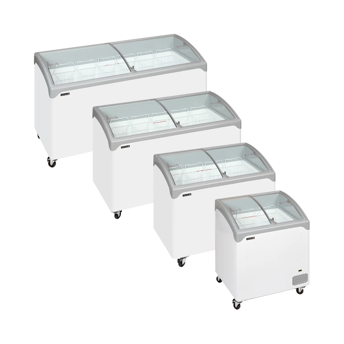 Congélateur vitré de crème glacée NIC501SCEB (475 / 367) blanc 48864 TEFCOLD-mondialchr.com