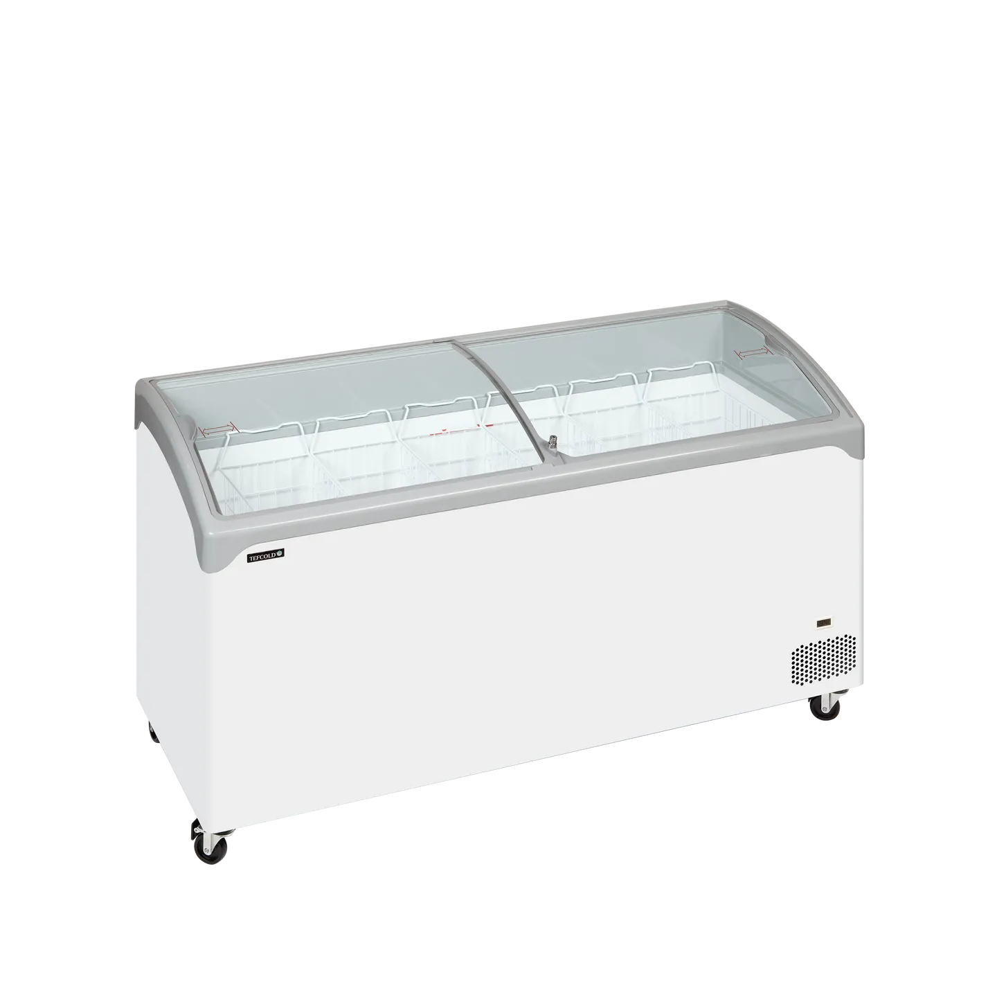 Congélateur vitré de crème glacée NIC501SCEB (475 / 367) blanc 48864 TEFCOLD-mondialchr.com