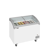 Congélateur vitré de crème glacée NIC301SCEB ( 286 / 218) blanc 49759 TEFCOLD-mondialchr.com