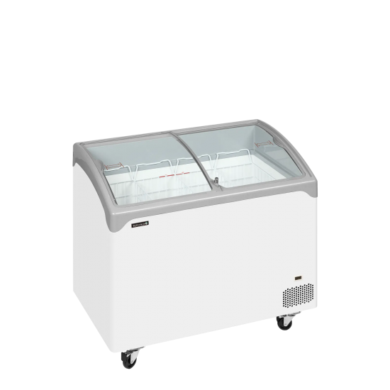 Congélateur vitré de crème glacée NIC301SCEB ( 286 / 218) blanc 49759 TEFCOLD-mondialchr.com