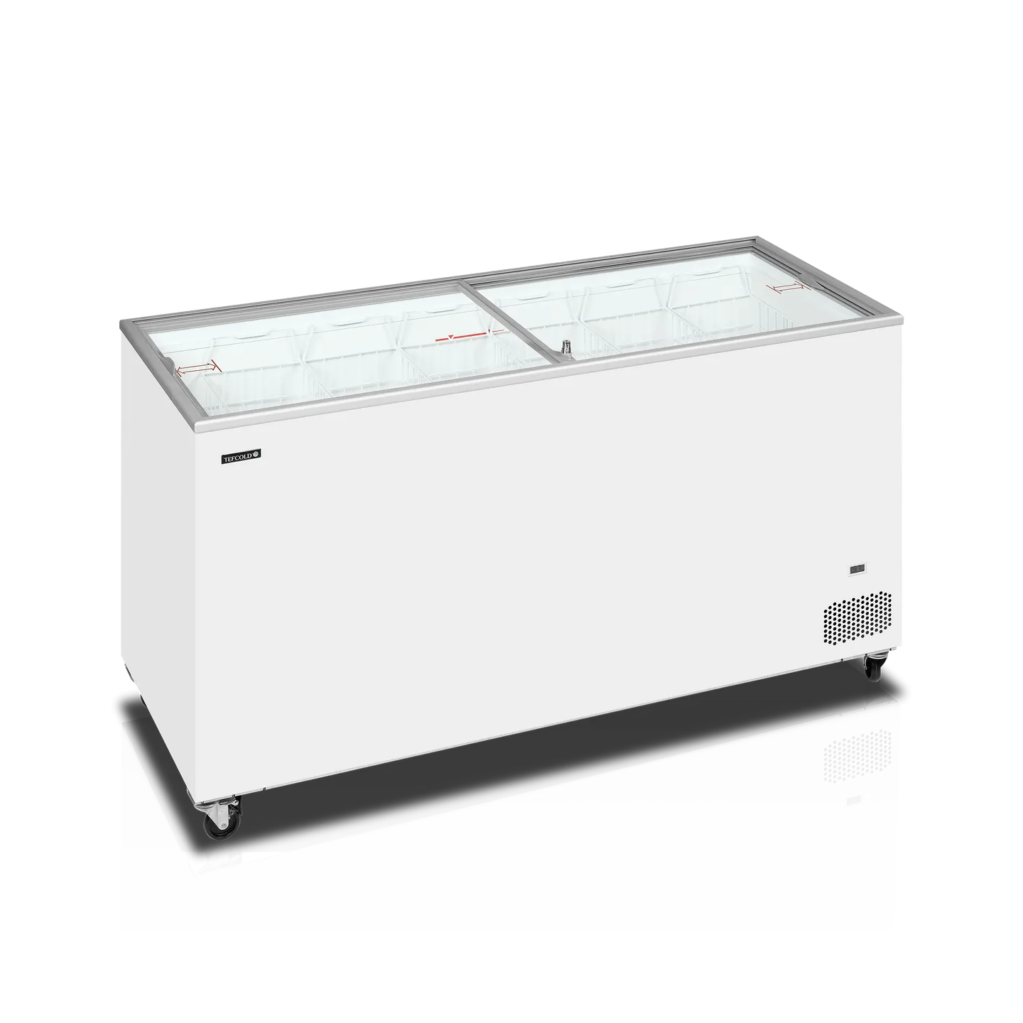 Congélateur vitré de crème glacée IC501SC (491 / 430) blanc 49767 TEFCOLD-mondialchr.com