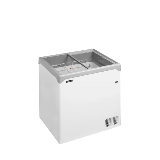 Congélateur vitré de crème glacée NIC201SC (186 / 138) blanc 49275 TEFCOLD-mondialchr.com