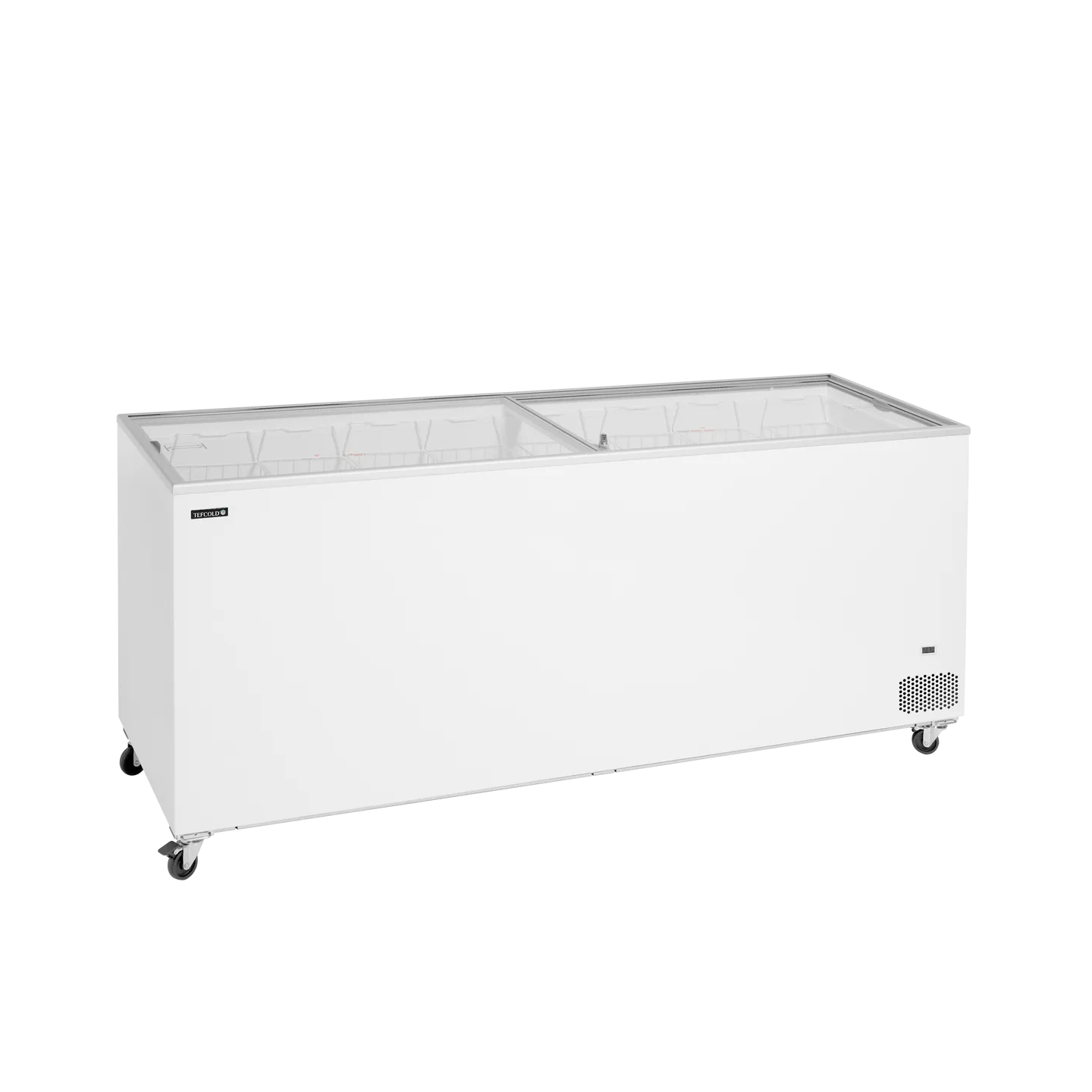 Congélateur vitré de crème glacée IC701SC (670 / 620) blanc 48832 TEFCOLD-mondialchr.com
