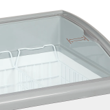 Congélateur vitré de crème glacée NIC401SCEB (388 / 298) blanc 48861 TEFCOLD-mondialchr.com