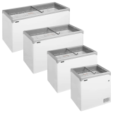 Congélateur vitré de crème glacée NIC501SC (478 / 367) blanc 51911TEFCOLD-mondialchr.com