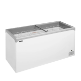 Congélateur vitré de crème glacée NIC501SC (478 / 367) blanc 51911TEFCOLD-mondialchr.com