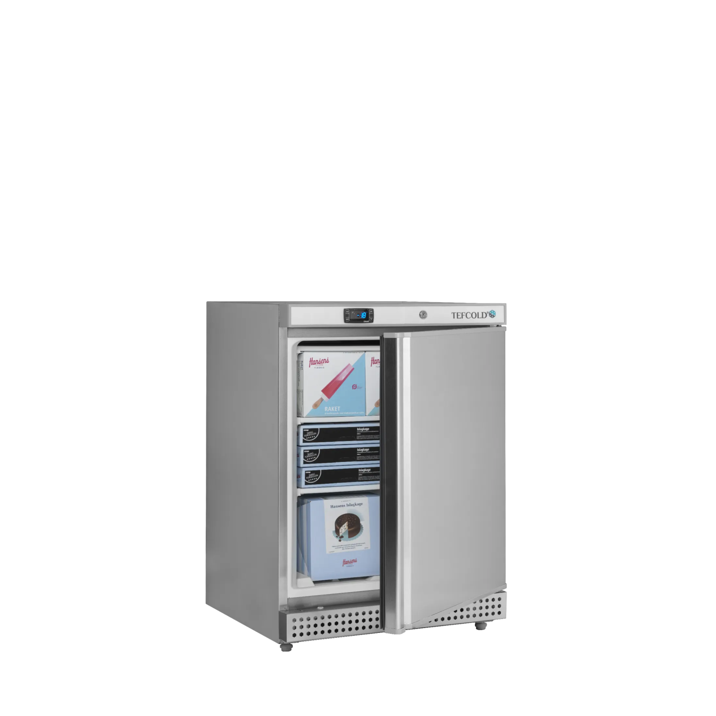 Congélateur de stockage UF200S ( 200 / 120 L) Inox 33640 TEFCOLD-mondialchr.com