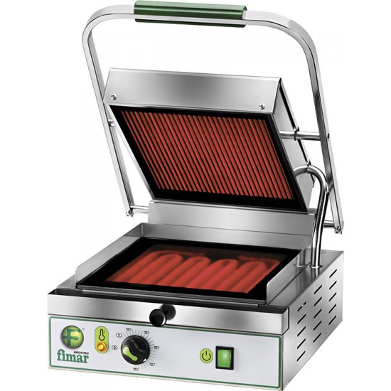 Grill Panini Vitrocéramique Lisse Rainurée Simple Fimar