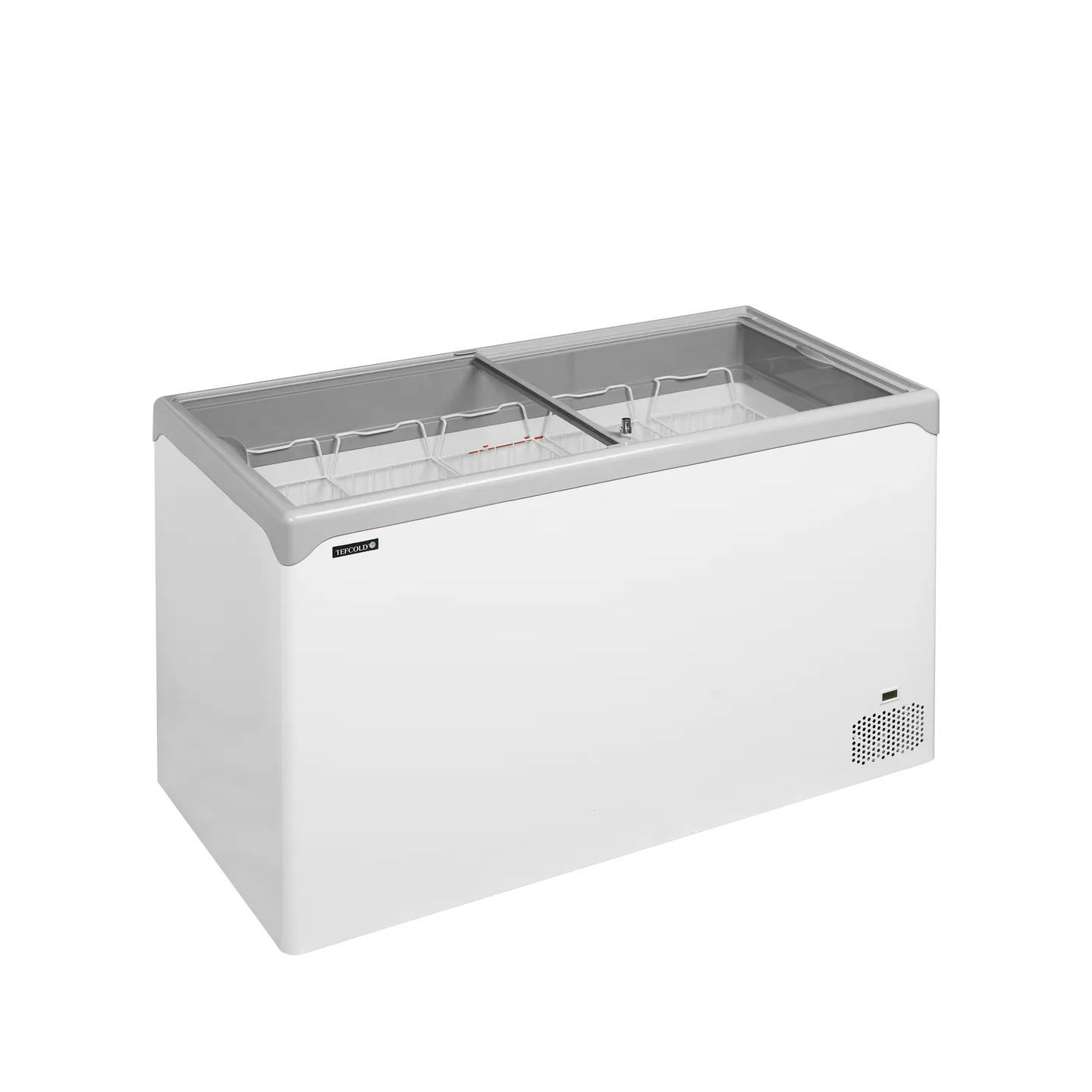 Congélateur vitré de crème glacée NIC401SC (390 / 298)  blanc 51507 TEFCOLD-mondialchr.com