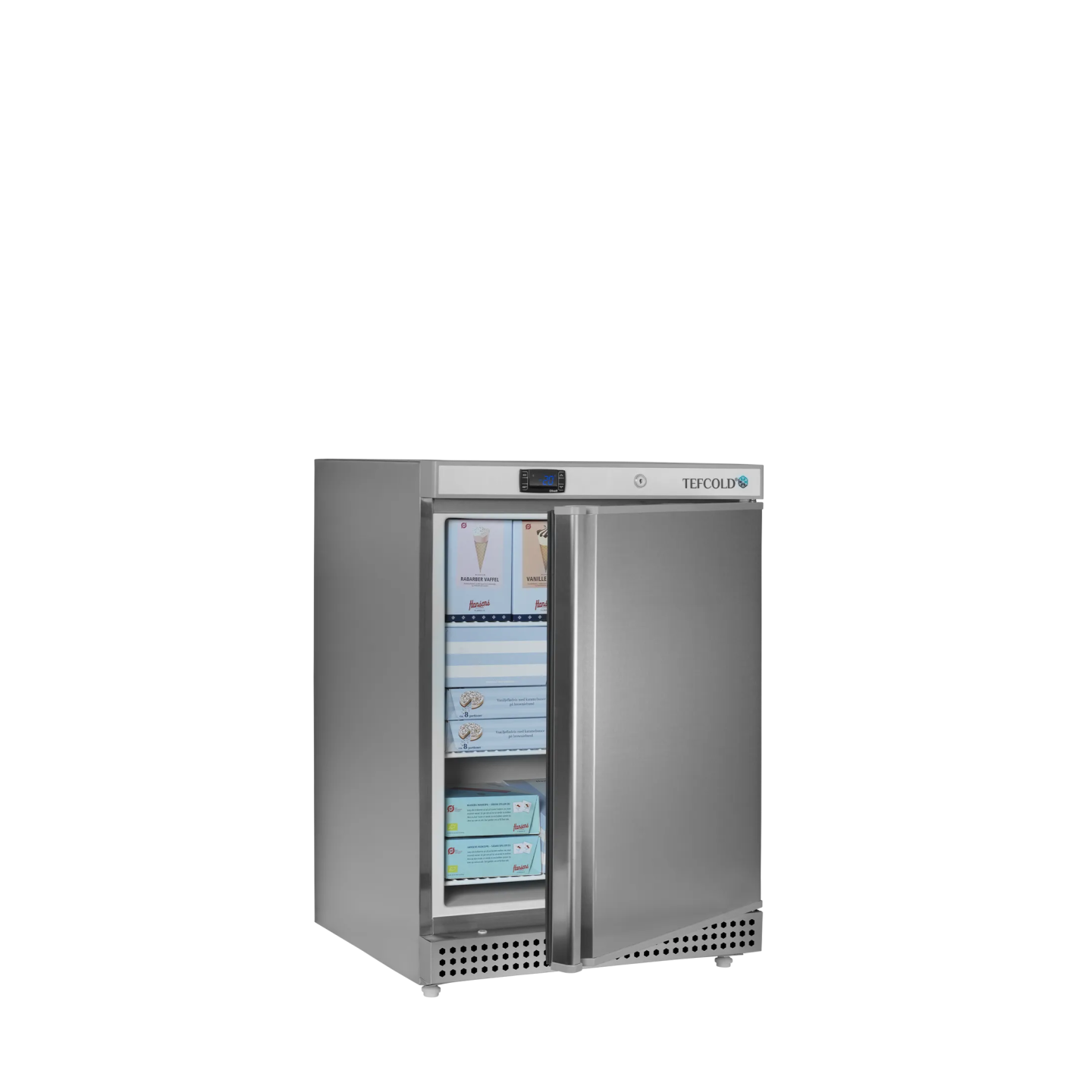 Congélateur de stockage UF200VS ( 200 / 120 L) Inox 33862 TEFCOLD-mondialchr.com
