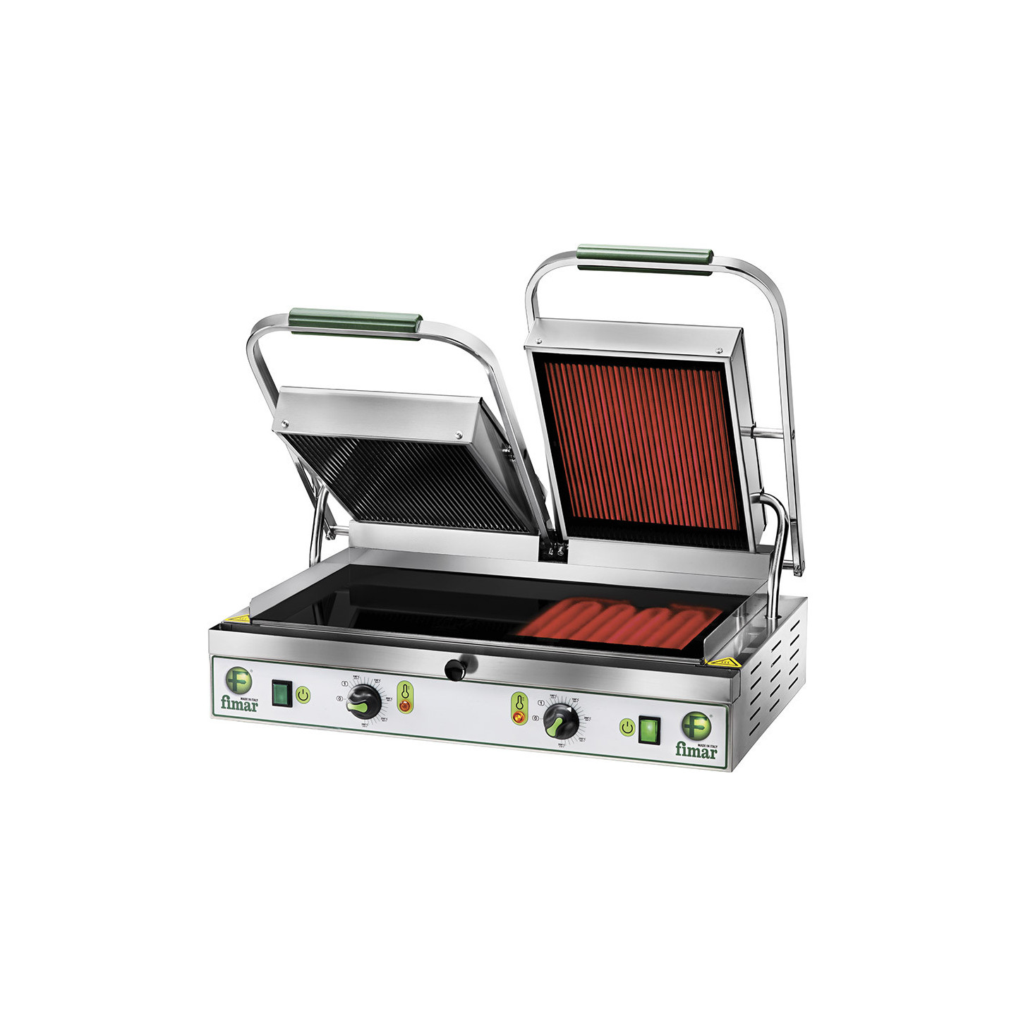 Grill Panini Vitrocéramique Lisse Lisse Double Fimar