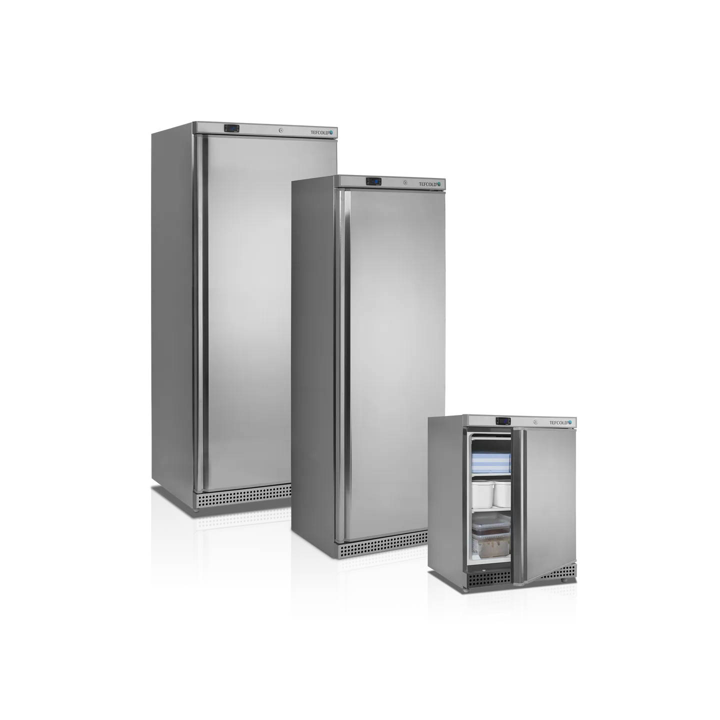 Congélateur de stockage UF400S (400 / 340 L) Inox 33855 TEFCOLD-mondialchr.com