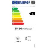 Armoire réfrigérée inox à 3 portes vitrées négative YCF9409GR -mondialchr.com