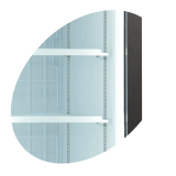 Congélateur vertical vitré UFSC1600GCP (1252 / 891 L) Blanc 16380 TEFCOLD-mondialchr.com