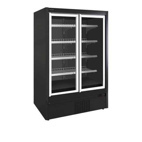 Congélateur vertical vitré EXTRA1250FD ( 880 / 850 L) Noir 38507 TEFCOLD-mondialchr.com