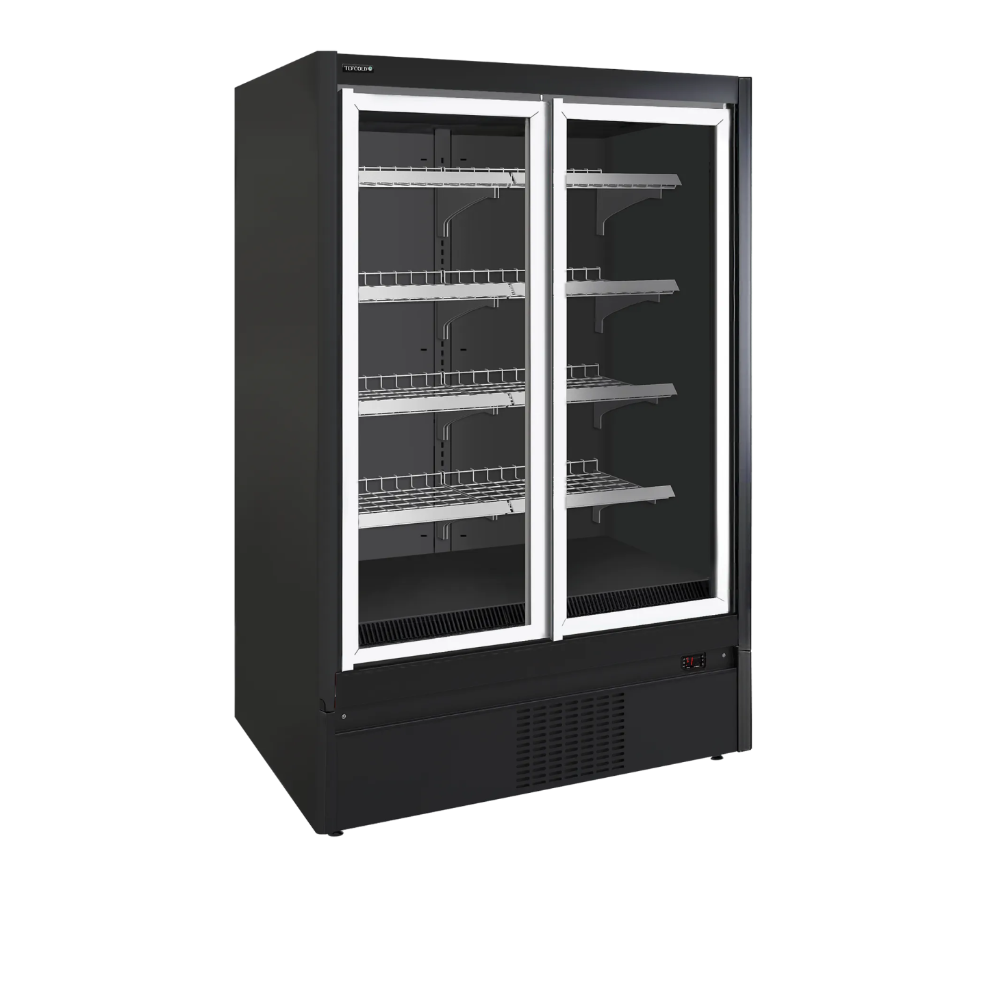 Congélateur vertical vitré EXTRA1250FD ( 880 / 850 L) Noir 38507 TEFCOLD-mondialchr.com