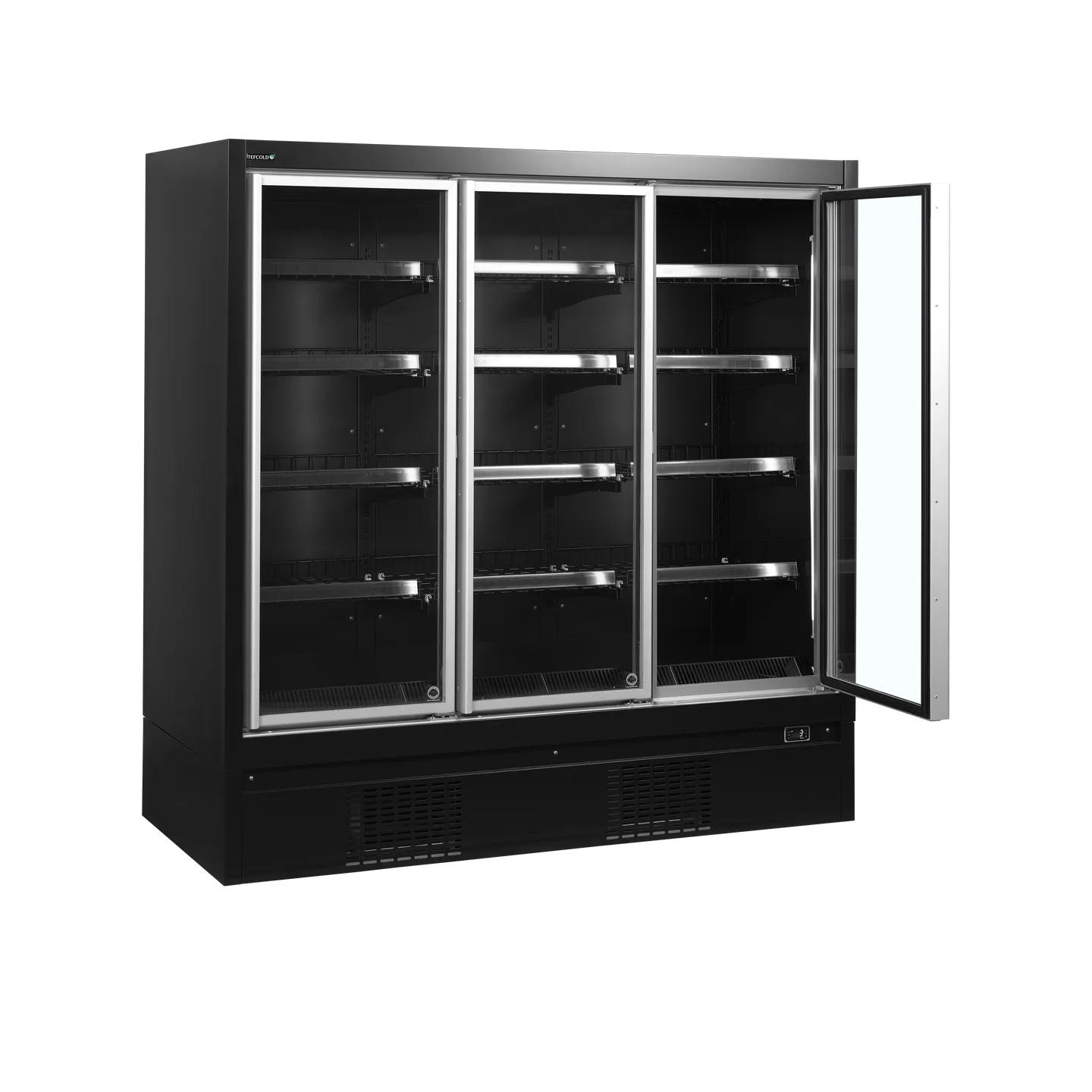 Congélateur vertical vitré EXTRA1875FD (1350 / 1270 L) Noir 38526 TEFCOLD-mondialchr.com