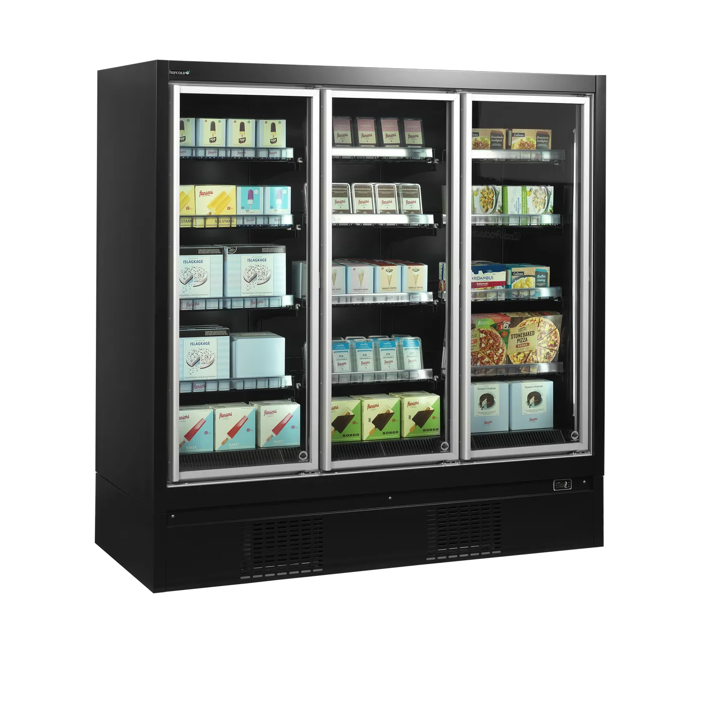 Congélateur vertical vitré EXTRA1875FD (1350 / 1270 L) Noir 38526 TEFCOLD-mondialchr.com