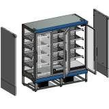 Congélateur vertical vitré EXTRA1875FD (1350 / 1270 L) Noir 38526 TEFCOLD-mondialchr.com