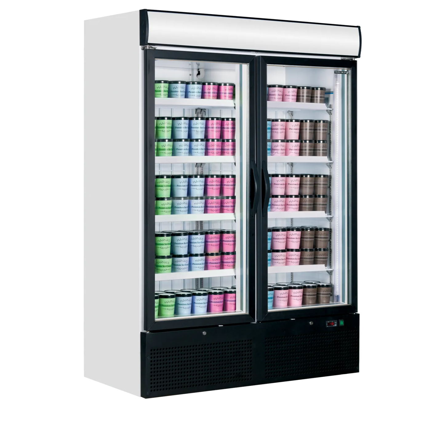 Congélateur vertical vitré NF5000G (1149 / 1079 L) Blanc 16193 TEFCOLD-mondialchr.com