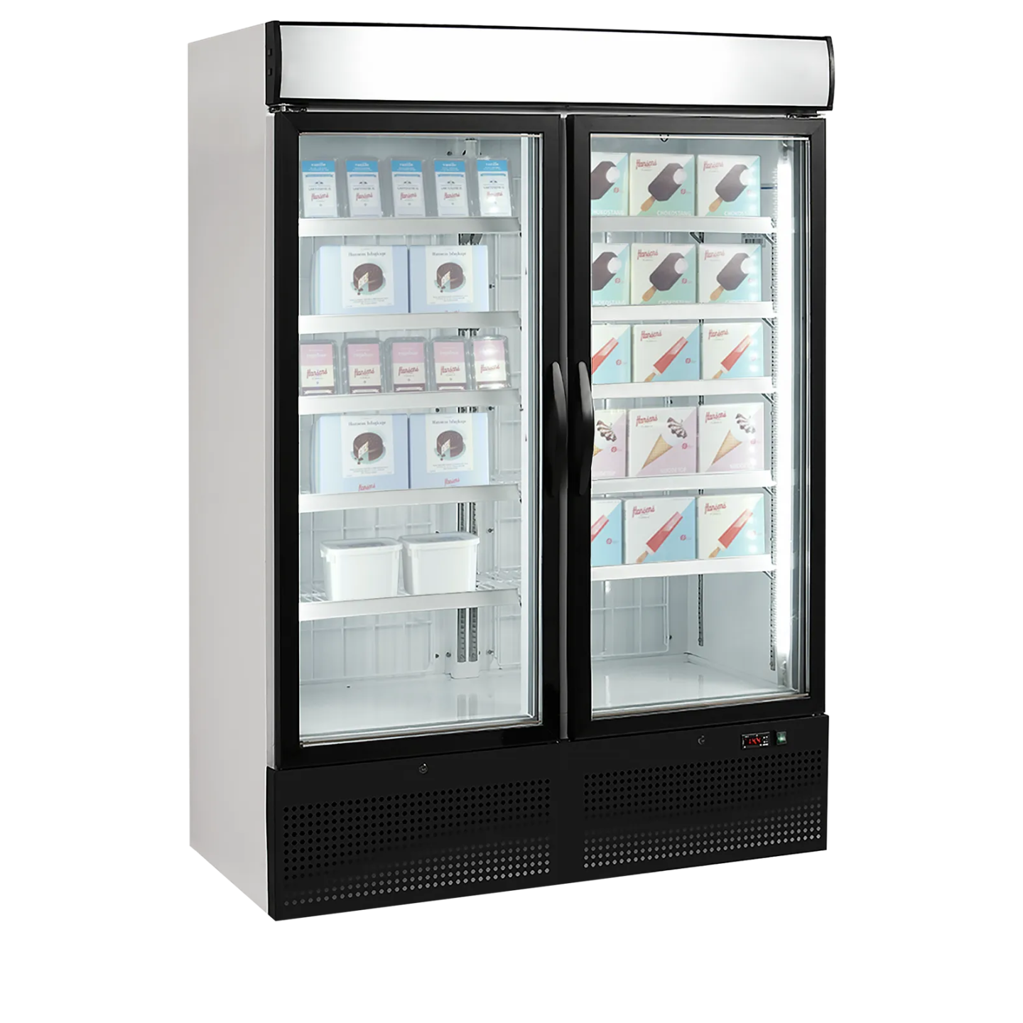 Congélateur vertical vitré NF5000G (1149 / 1079 L) Blanc 16193 TEFCOLD-mondialchr.com