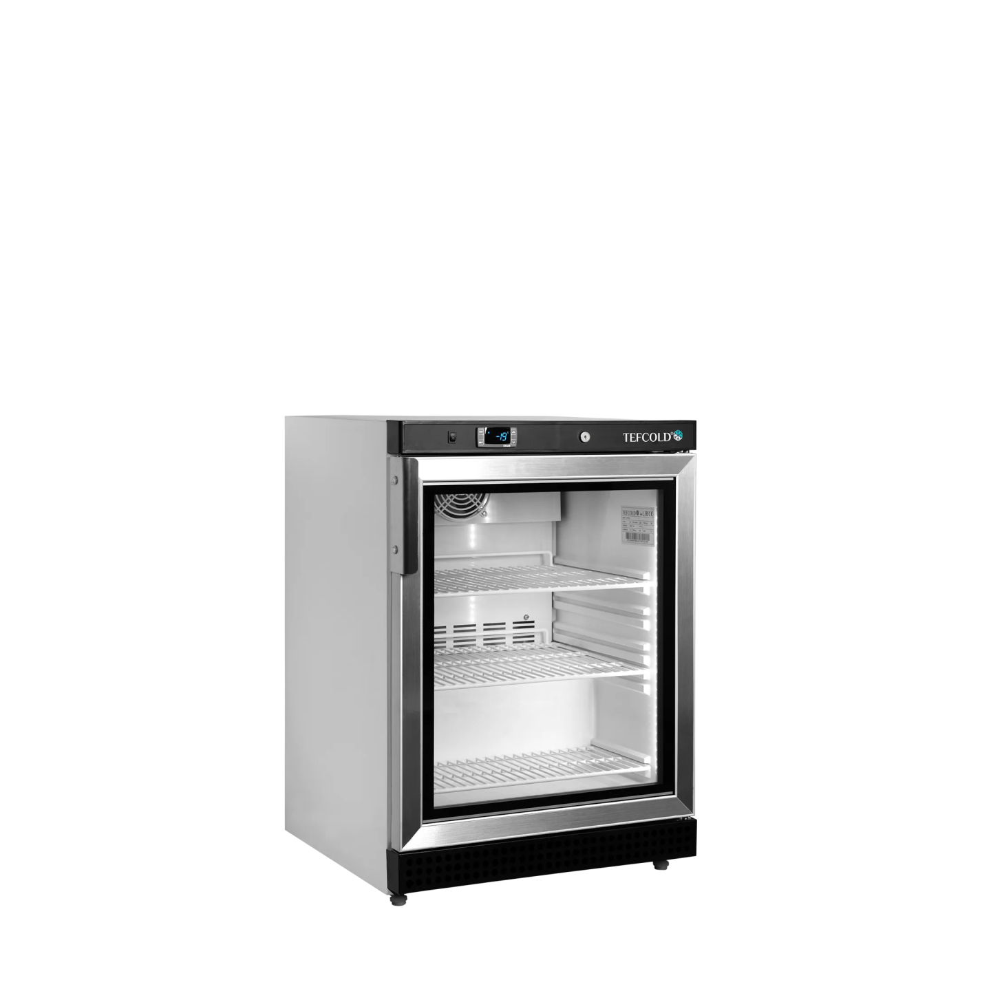 Congélateur vertical vitré UF200VG (200 / 120L) Blanc 33863 TEFCOLD-mondialchr.com