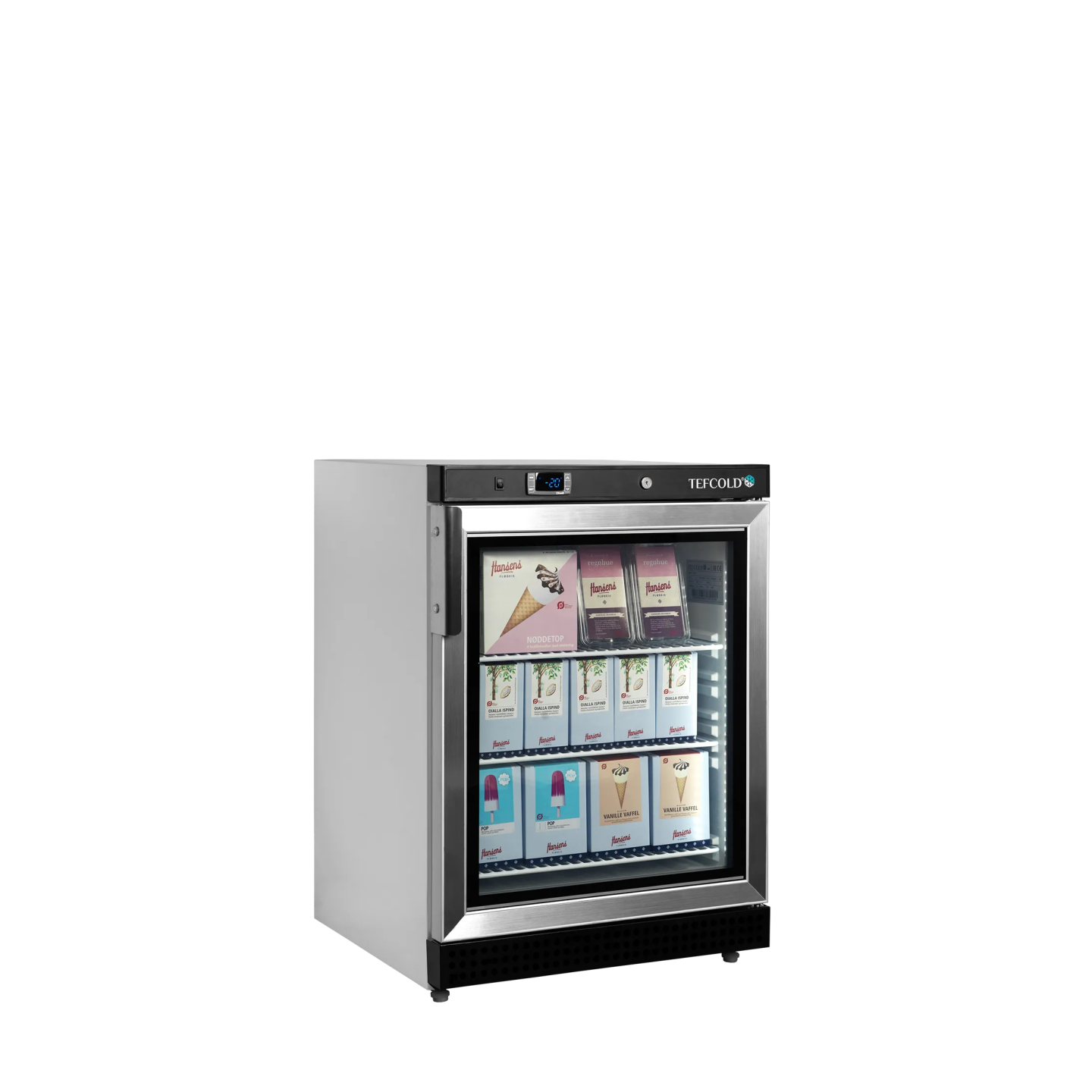 Congélateur vertical vitré UF200VG (200 / 120L) Blanc 33863 TEFCOLD-mondialchr.com