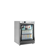 Congélateur vertical vitré UF200VSG (200 / 120L) Inox 33864 TEFCOLD-mondialchr.com