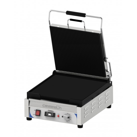 Grill panini XL Premium Rainurée - Lisse avec minuteur Casselin