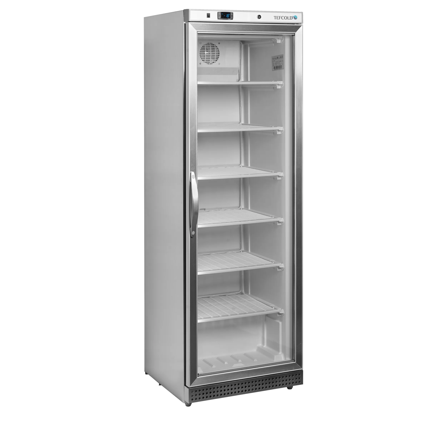Congélateur vertical vitré UF400SG (400 / 340 L) Inox 33857 TEFCOLD-mondialchr.com
