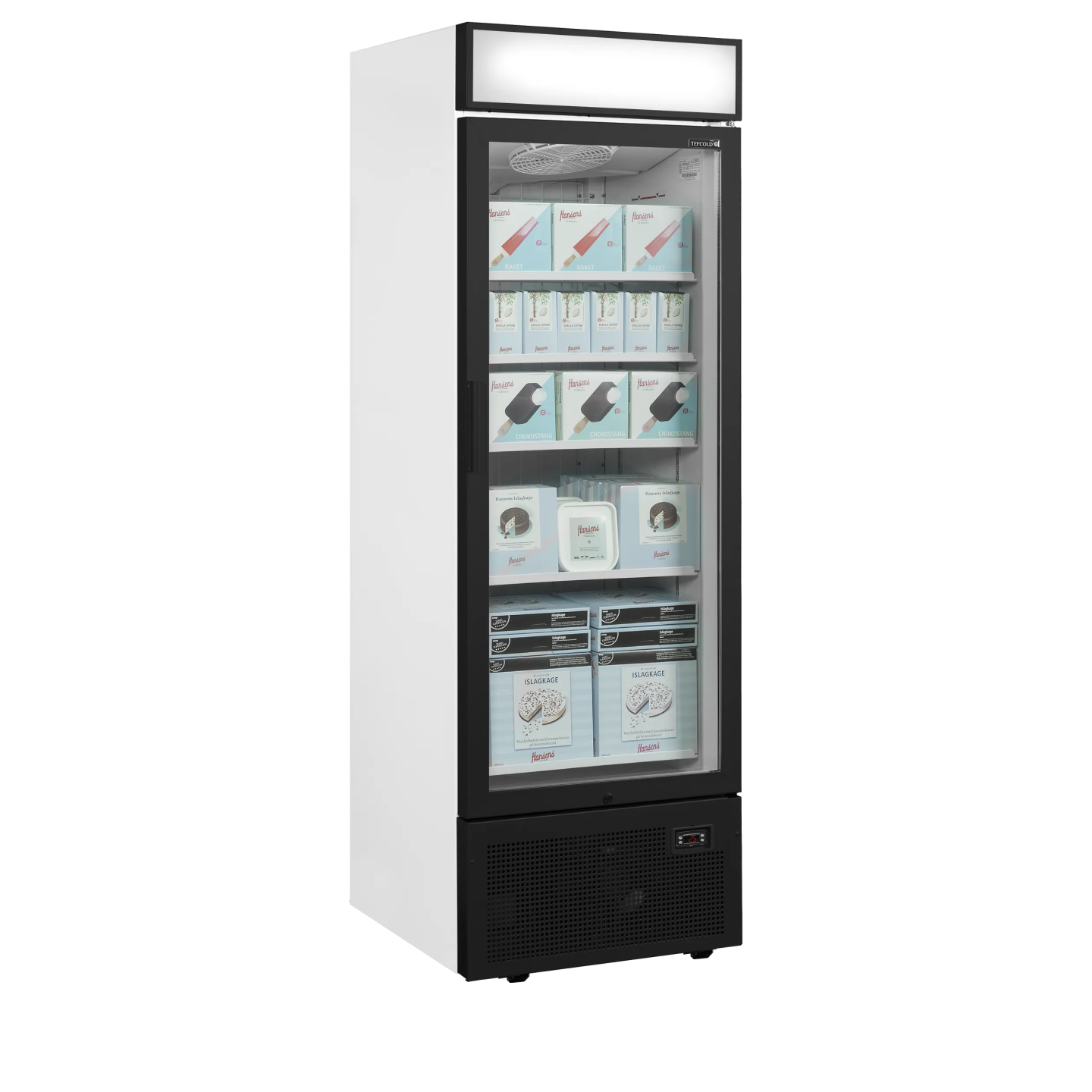 Congélateur vertical vitré UFSC1450GCP NF (544 / 440L)  Blanc 43894 TEFCOLD-mondialchr.com
