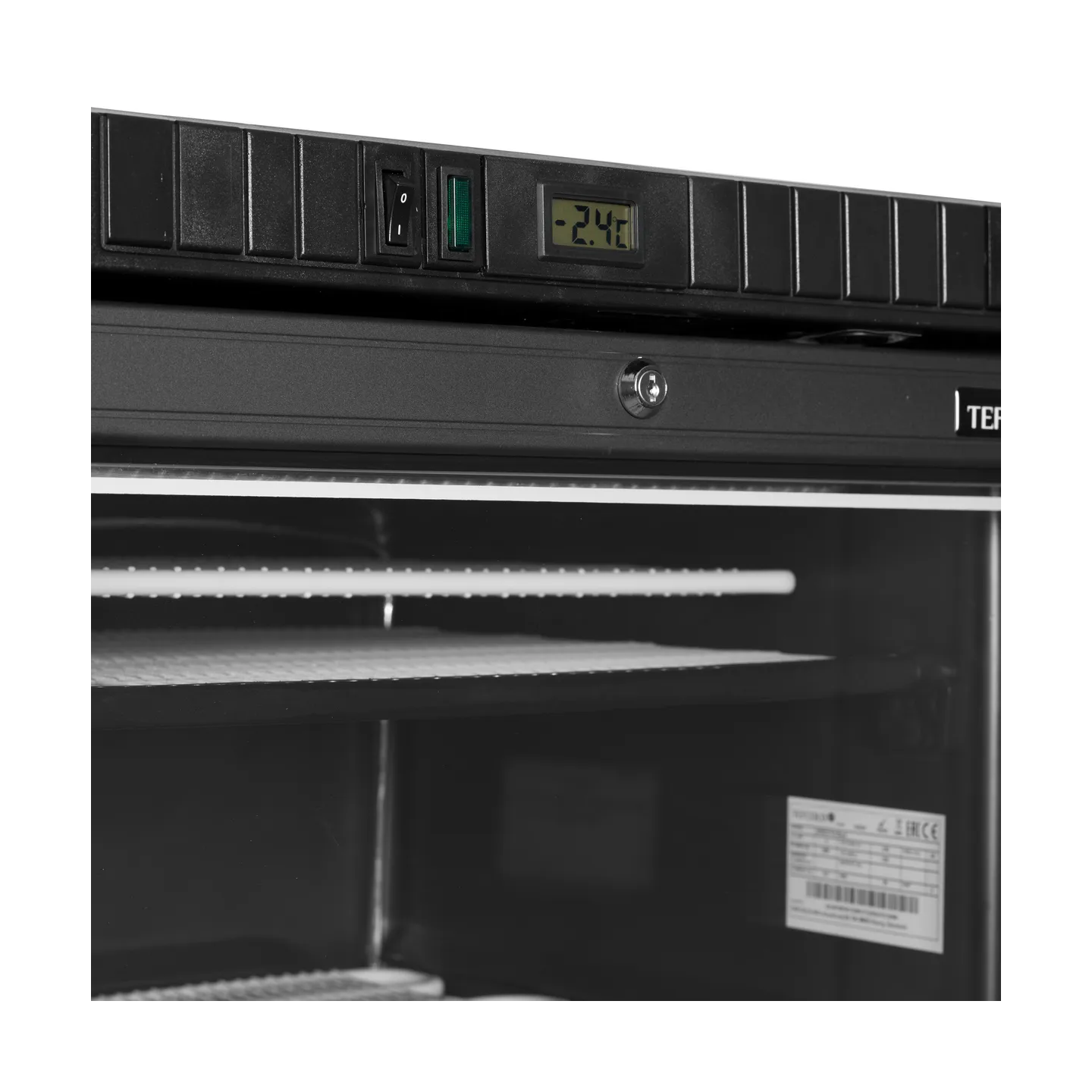 Congélateur vertical vitré UFSC371G Black ( 300 / 270L) Noir 45479 TEFCOLD-mondialchr.com