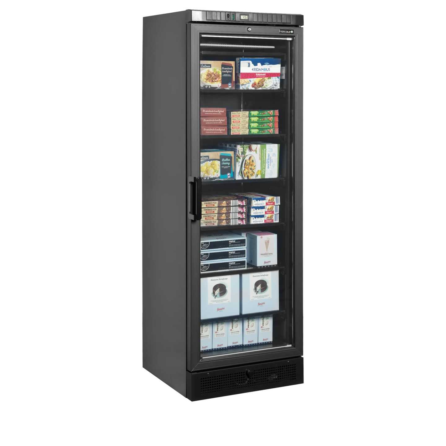 Congélateur vertical vitré UFSC371G Black ( 300 / 270L) Noir 45479 TEFCOLD-mondialchr.com