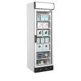 Congélateur vertical vitré UFFS371GCP ( 300 / 270L) Blanc 46986 TEFCOLD-mondialchr.com