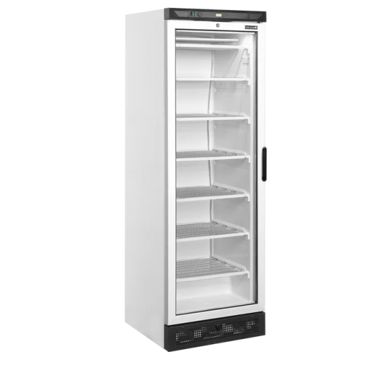 Congélateur vertical vitré UFFS371G L/H ( 300 / 270L) Blanc 46988 TEFCOLD-mondialchr.com