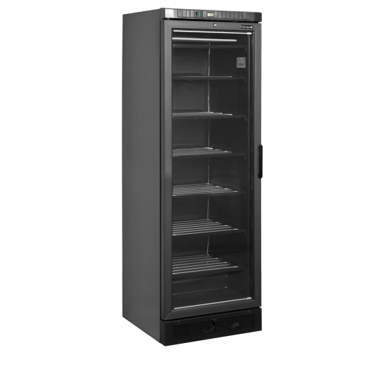 Congélateur vertical vitré UFSC371G Black L/H ( 300 / 270L) Noir 47059 TEFCOLD-mondialchr.com