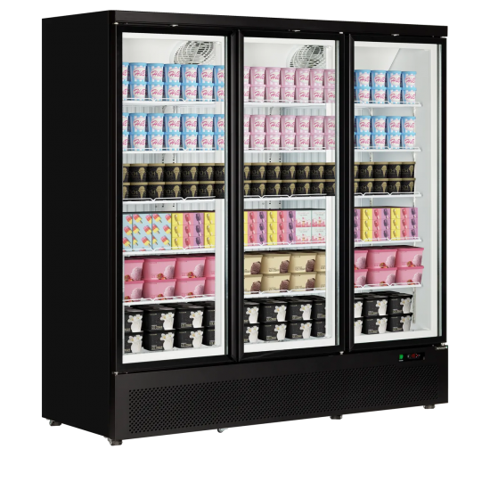 Congélateur vertical vitré Atom Maxi F3DB ( 1563 / 1090L) Noir 47533 TEFCOLD-mondialchr.com