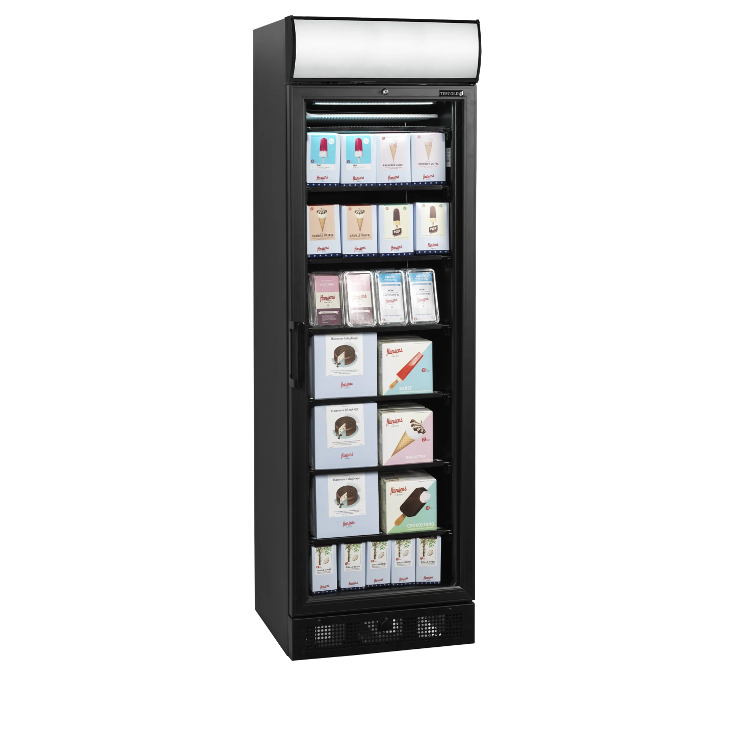 Congélateur vertical vitré UFSC371GCP Black ( 300 / 270L) Noir 49561 TEFCOLD-mondialchr.com