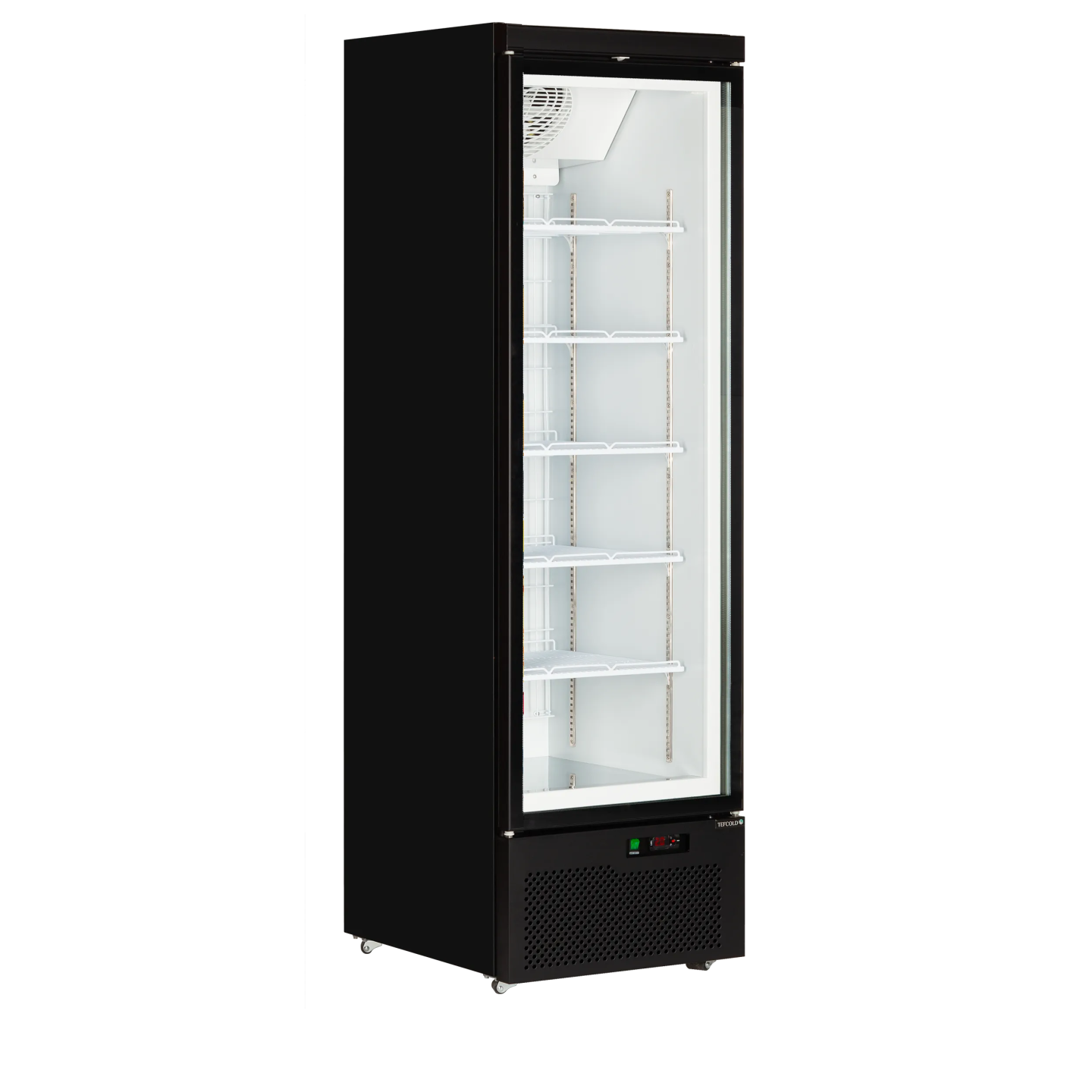 Congélateur vertical vitré Atom Maxi F1DB (560 / 390L) Noir 49841 TEFCOLD-mondialchr.com