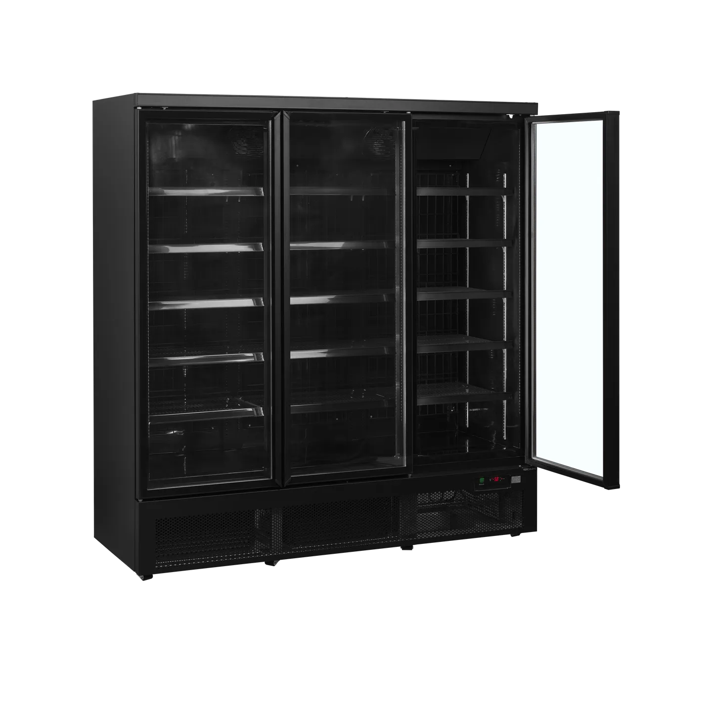 Congélateur vertical vitré Atom Maxi F3DBB (1563 / 1090L) Noir 53982 TEFCOLD-mondialchr.com