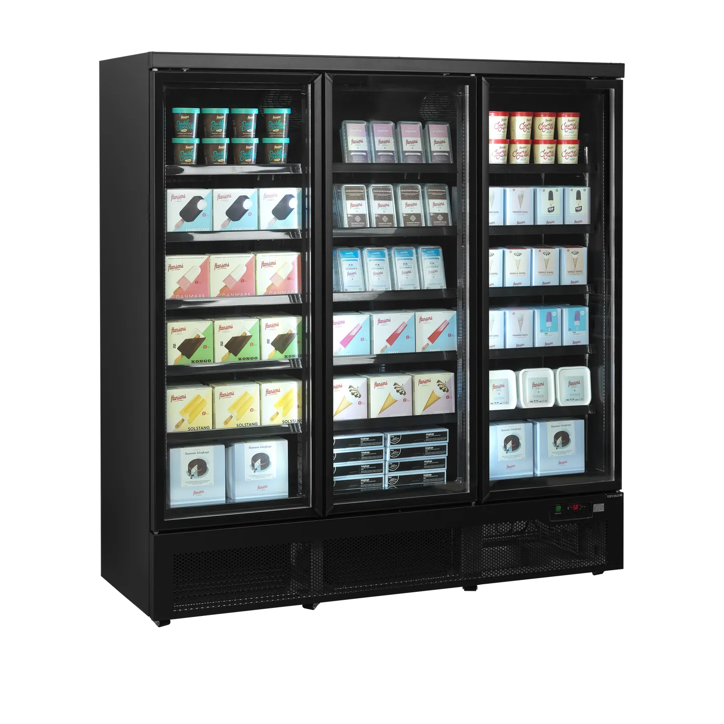 Congélateur vertical vitré Atom Maxi F3DBB (1563 / 1090L) Noir 53982 TEFCOLD-mondialchr.com