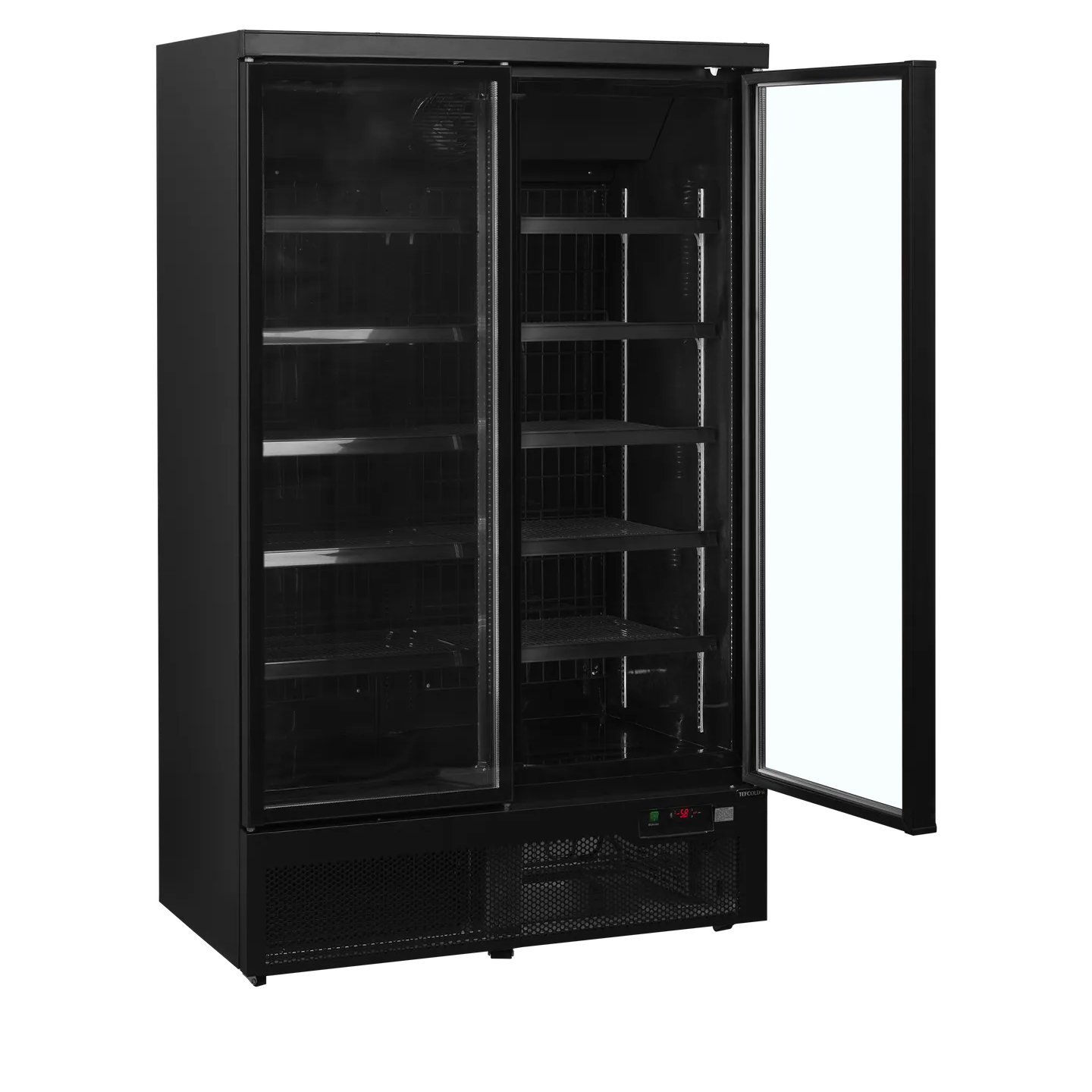 Congélateur vertical vitré Atom Maxi F2DBB (1006 / 702L) Noir 53981 TEFCOLD-mondialchr.com