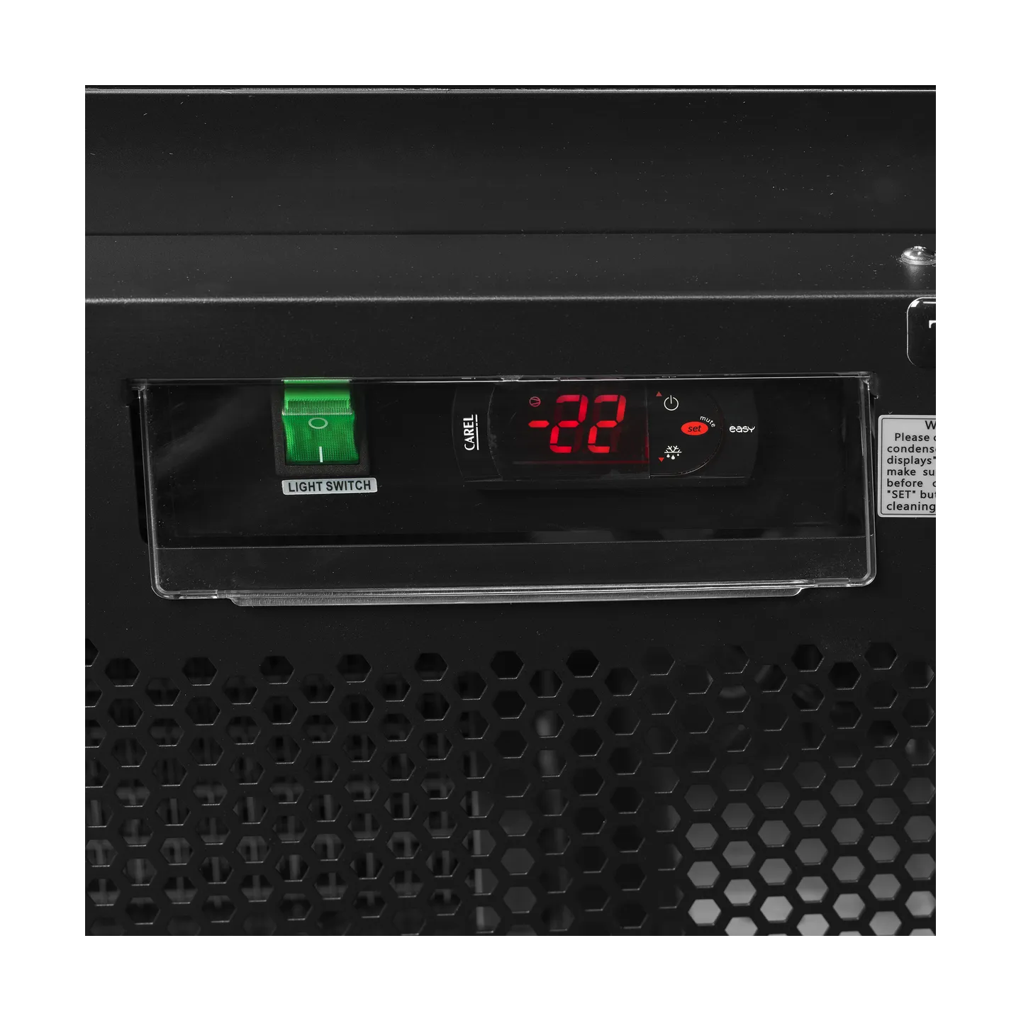 Congélateur vertical vitré Atom Maxi F1DBB (560 / 390L) Noir 53980 TEFCOLD-mondialchr.com
