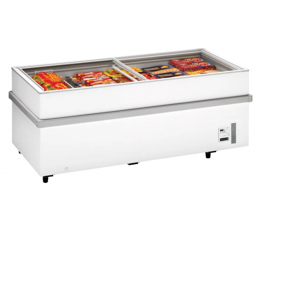 Congélateur de supermarché SSF200 blanc 16307 TEFCOLD-mondialchr.com