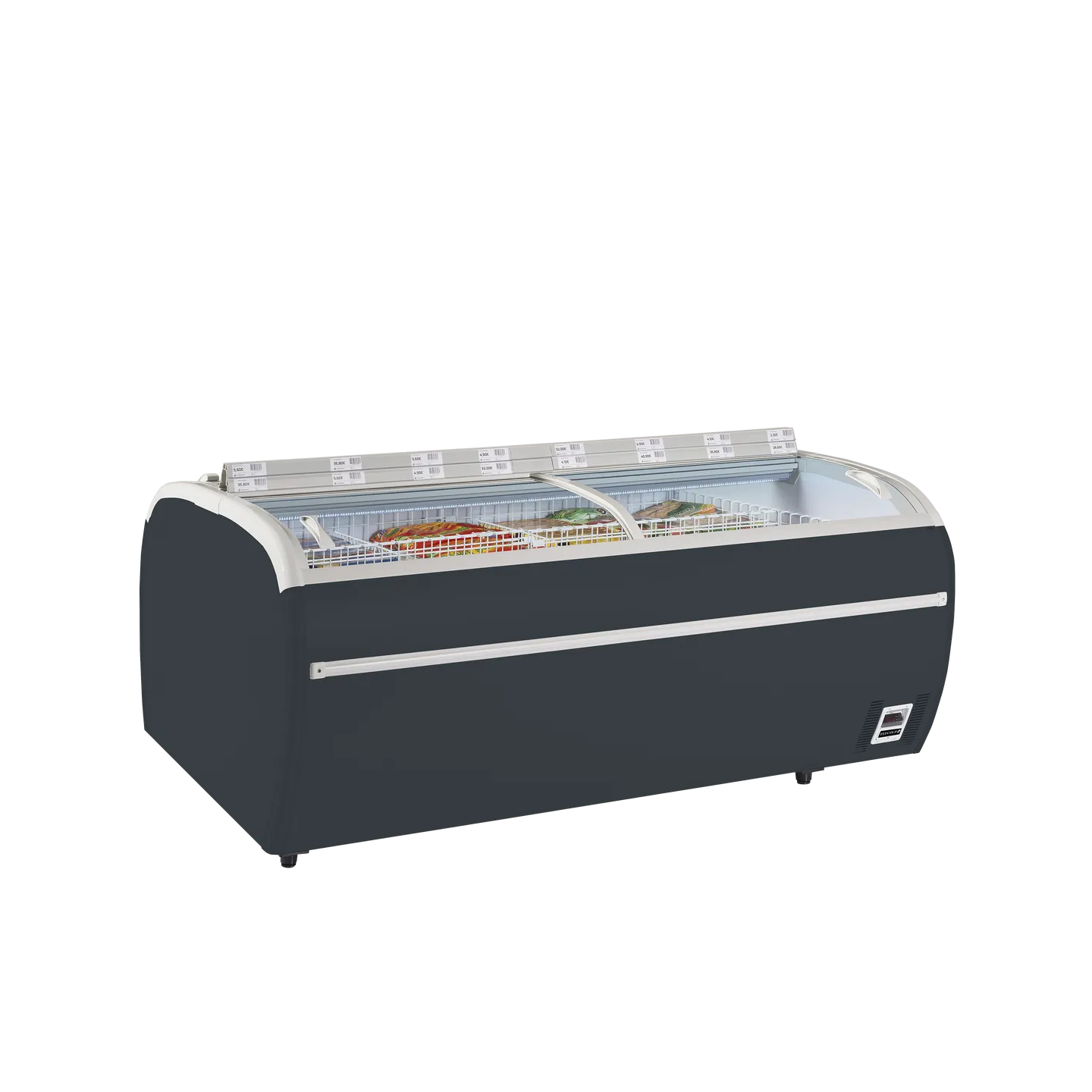 Congélateur de supermarché TWIN 220A-F Gris 17331 TEFCOLD-mondialchr.com