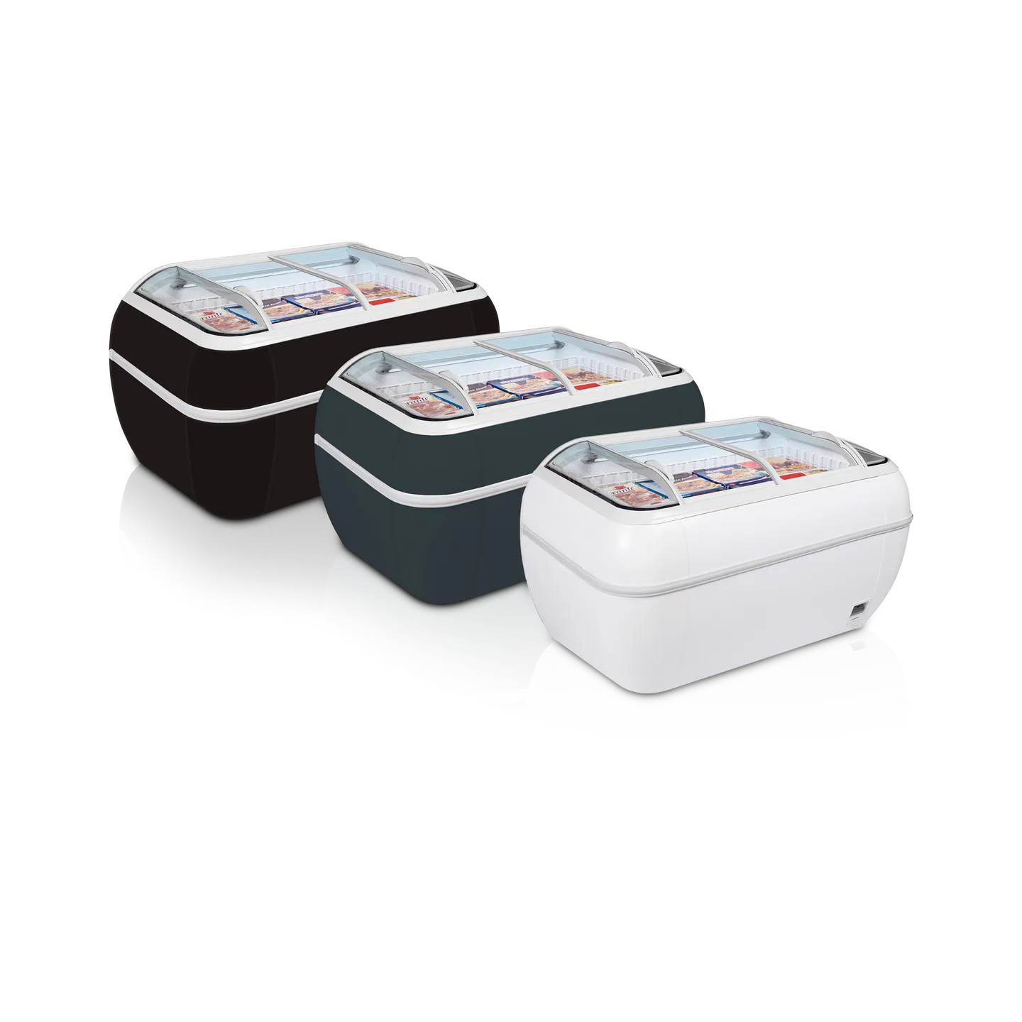 Congélateur de supermarché TWIN HEAD B-F Noir 17336 TEFCOLD-mondialchr.com