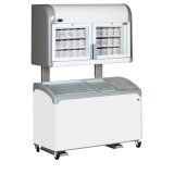 Congélateur armoire de supermarché MTF210 VS blanc 48598 TEFCOLD-mondialchr.com