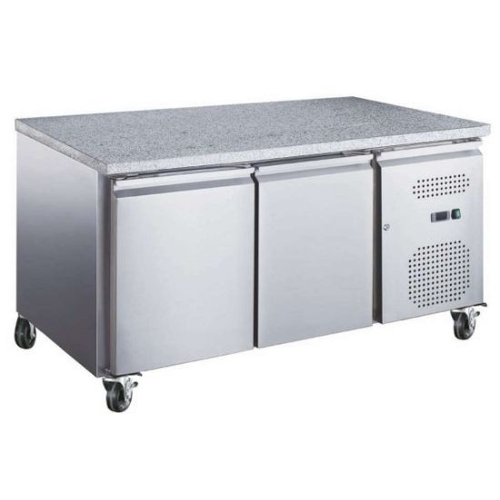 Table réfrigérée dessus granit avec portes pâtissière AA28PPDM2 AFI-mondialchr.com
