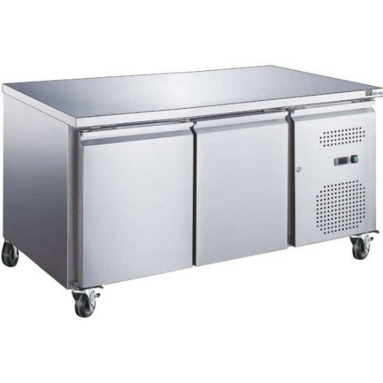 Table réfrigérée pâtissière 600x400 Plan travail inox 2 portes AFI AA28PP-mondialchr.com